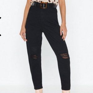 BNWT - NastyGal Distressed Mom Jeans